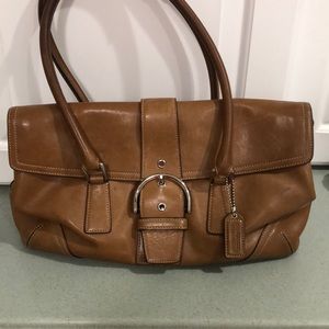 Coach Soho Hamptons Buckle Leather Satchel